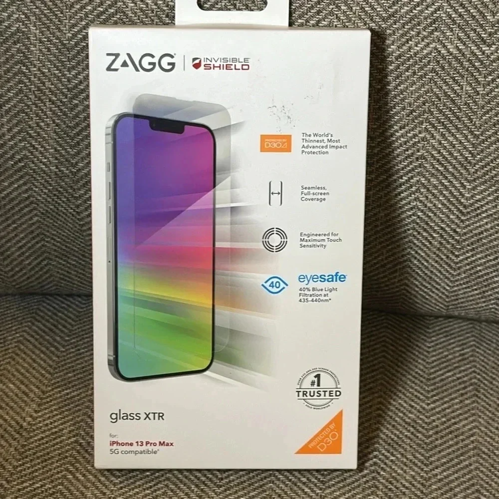 NWT ZAGG Invisible Shield Glass XTR iPhone 13 Pro Max Screen Protector Sealed